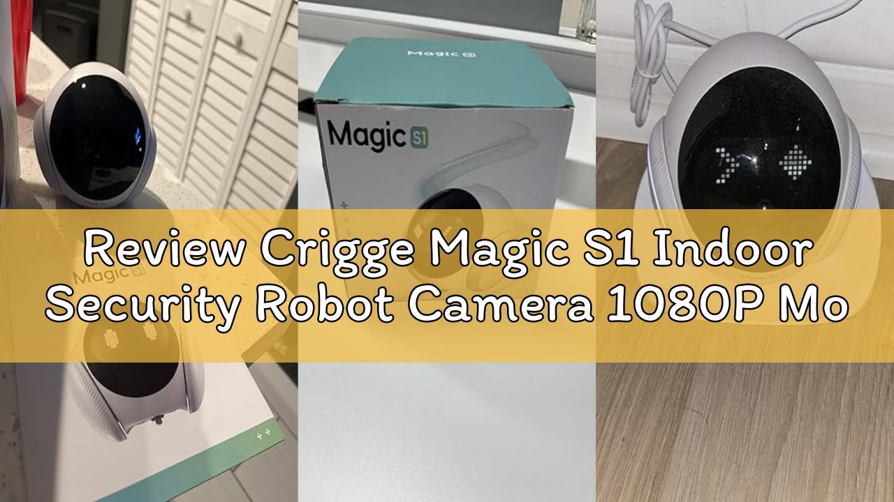 Review Crigge Magic S1 Indoor Security Robot Camera 1080P Movable Pet Camera with App Control, 2-Way
