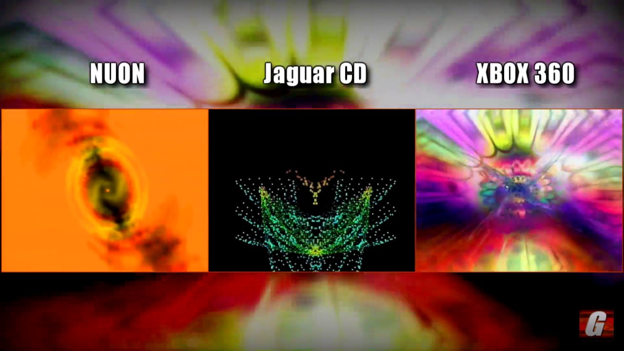 Side-by-Side: Jeff Minter's Visualizers (NUON + Jaguar CD + XBOX 360)