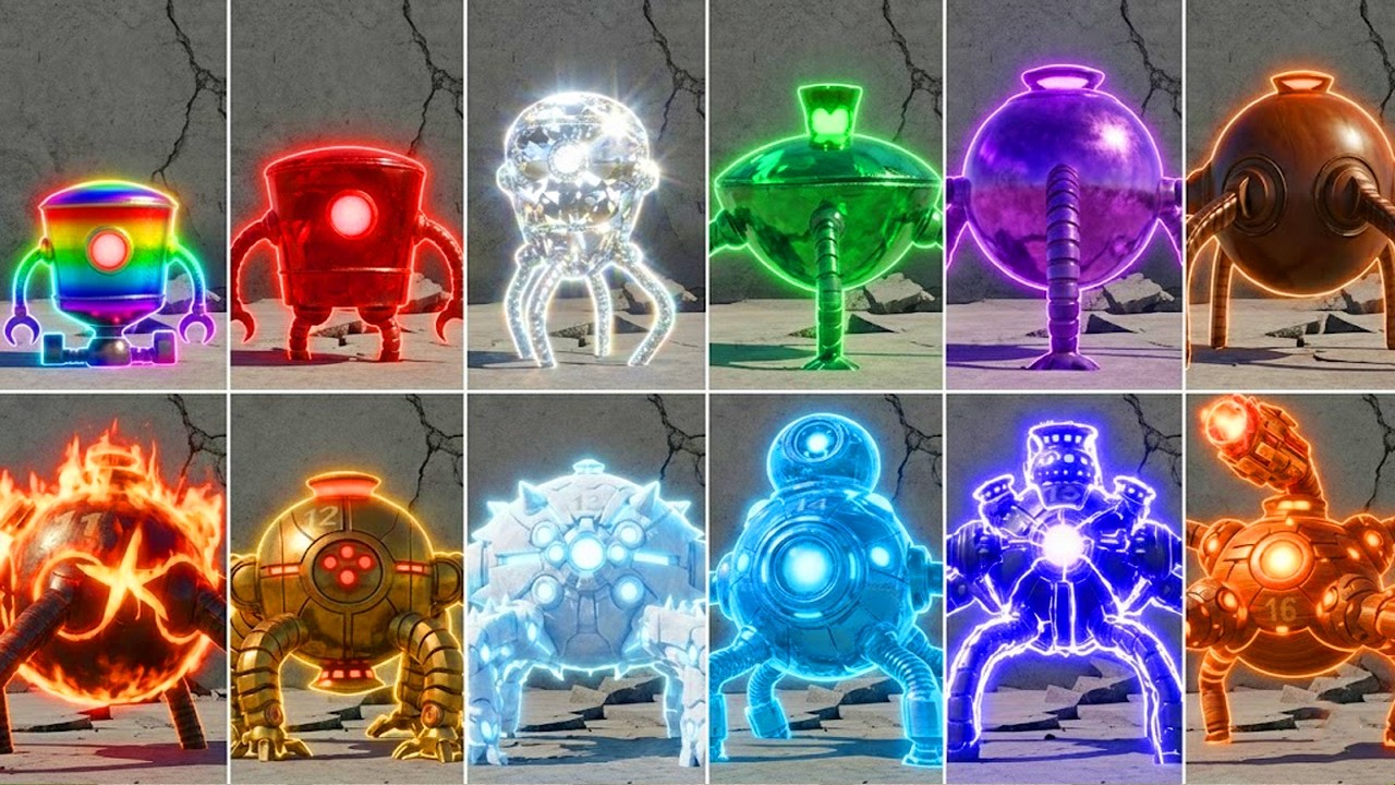 All Colors & Materials Of Omnidroid Robot in Garry's Mod