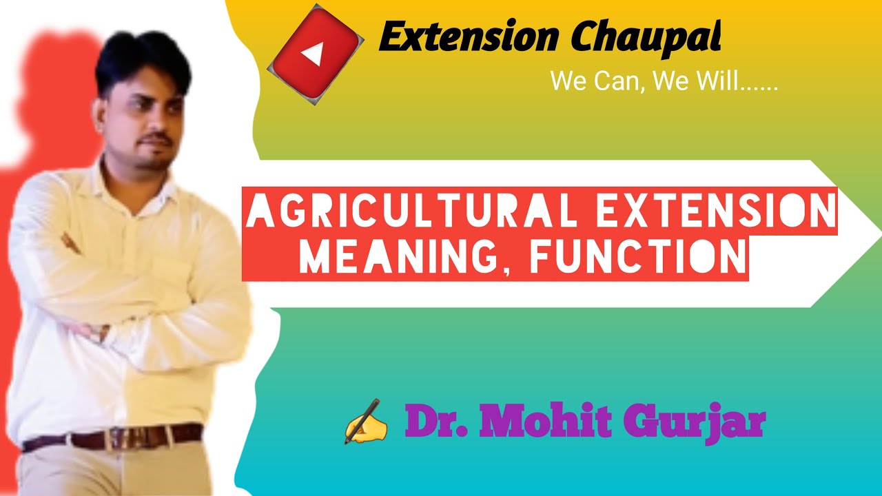 Agricultural Extension Meaning|| Function of  Extension|| Types of Education|| Dr. Mohit Gurjar