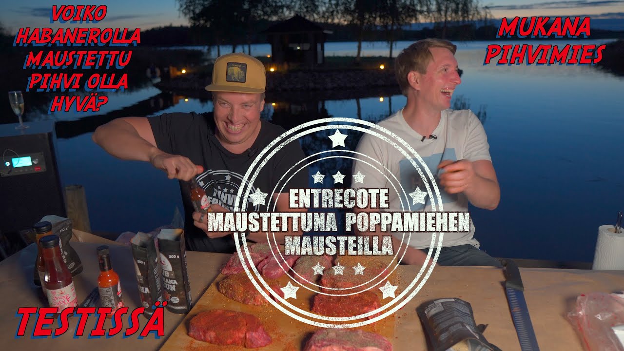 Atrian entrecote Poppamiehen eri mausteilla - ft. Pihvimies
