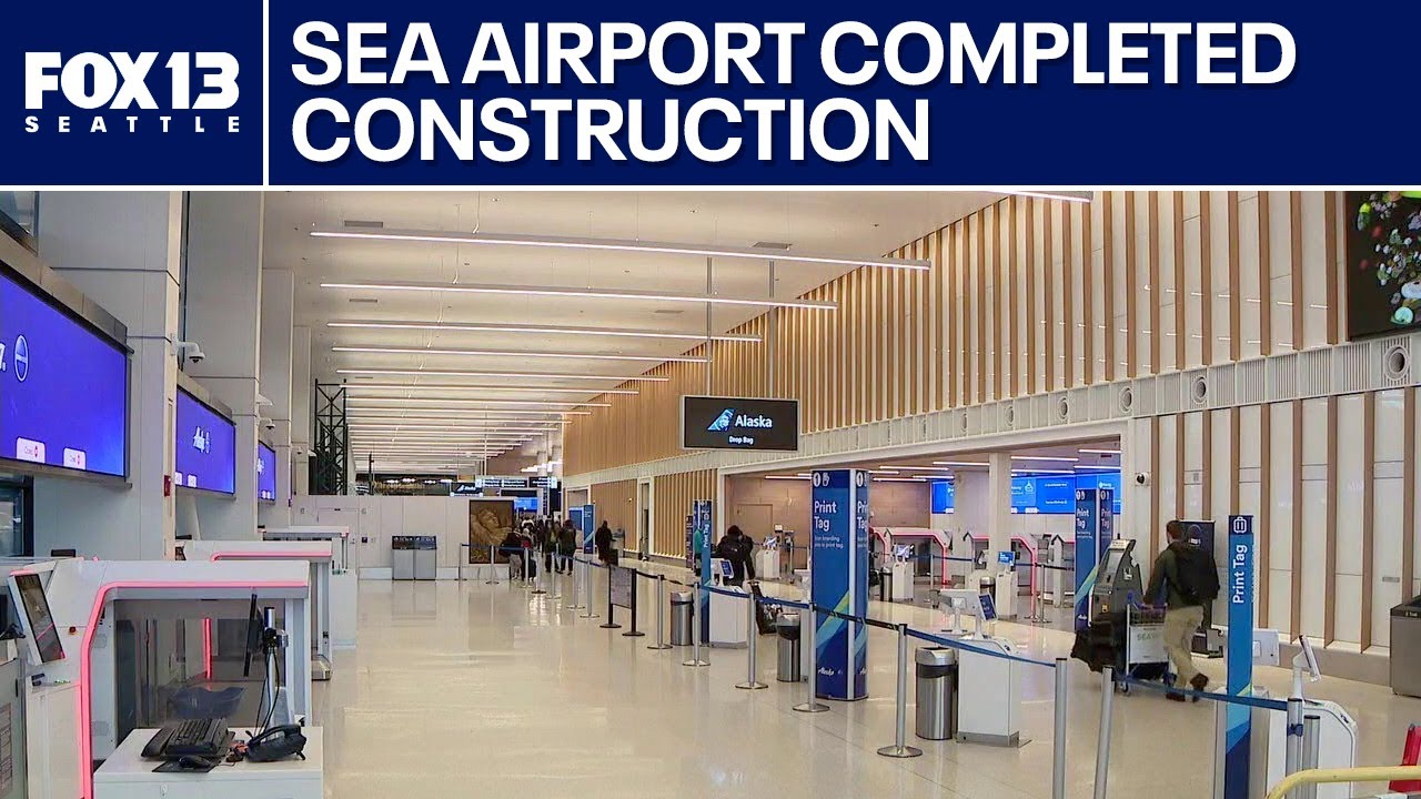 SEA Airport unveils finished construction, new design | FOX 13 Seattle