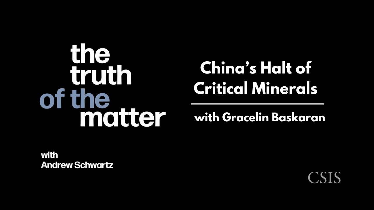 China’s Halt of Critical Minerals