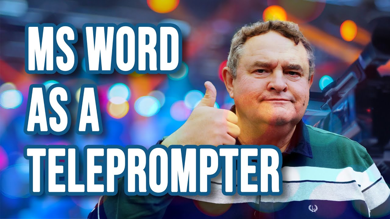 How To Make Microsoft Word Scroll Like a Teleprompter To Record at Your PC