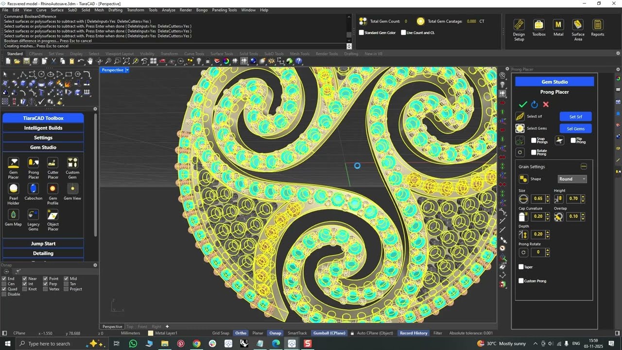 Create a Slider Pendant using TiaraCAD