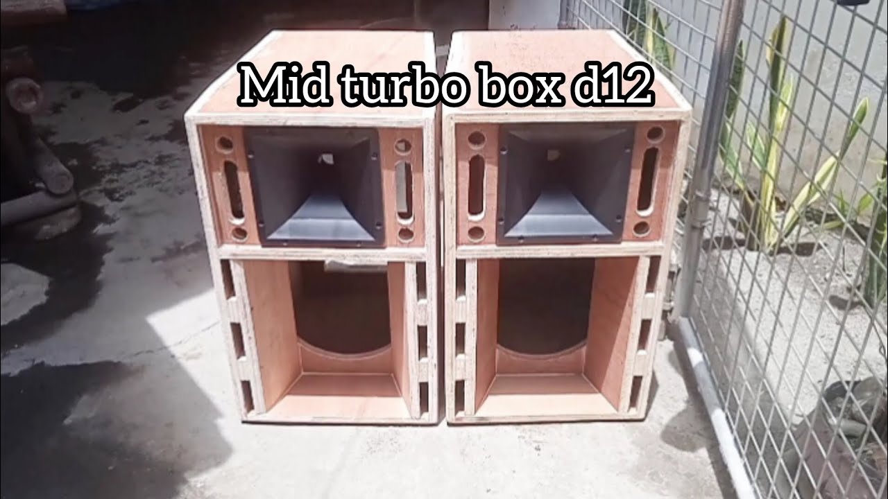 DIY mid turbo box for 12 inch speaker