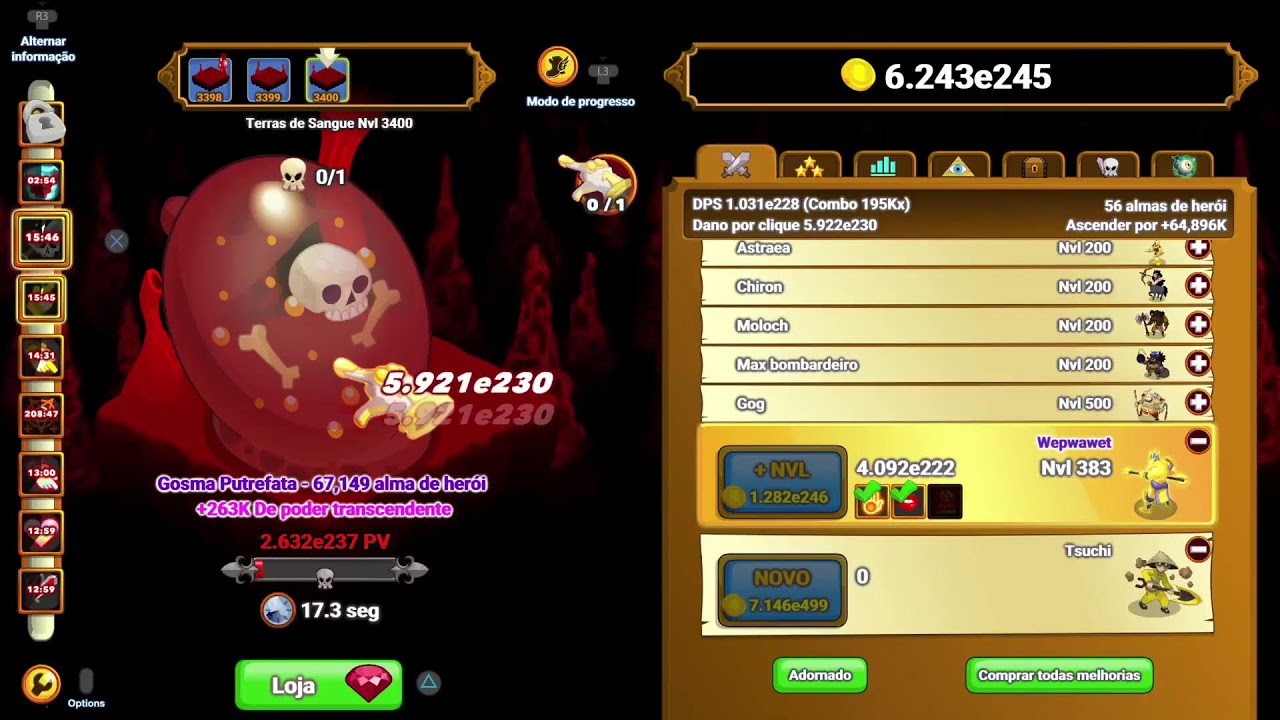 Clicker Heroes - do lvl 1 ao 3600  *parte 4/7