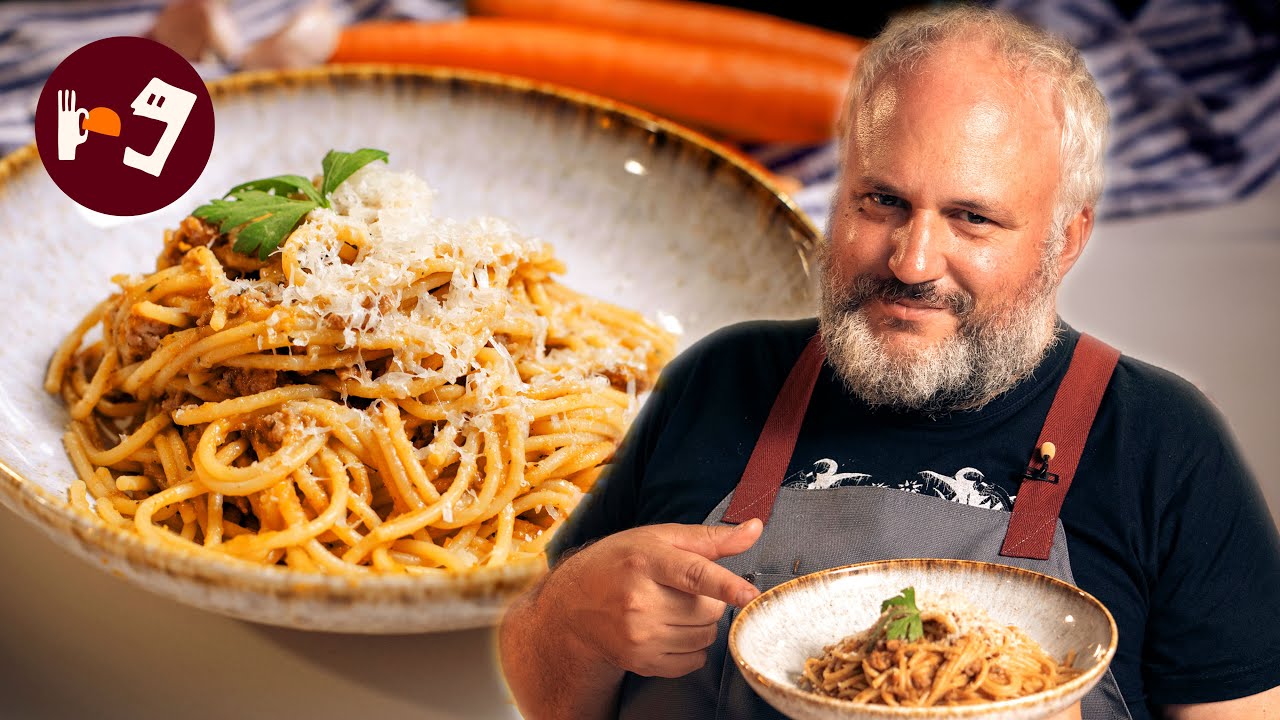 ESPAGUETIS con salsa española, una receta brutal de KARLOS ARGUIÑANO