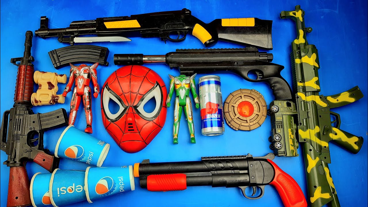 Model No.DK1-B AK-47 Automatic Soft Bullet Rifle | Glock GMBH 9X19 Mouser | NERF Micro Shots |