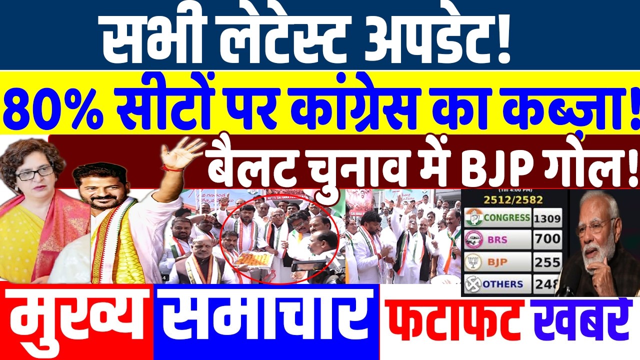 80% सीटों पर कांग्रेस का कब्ज़ा! PRIYANKA GANDHI, RAHUL GANDHI, MODI , parliament, telangana election