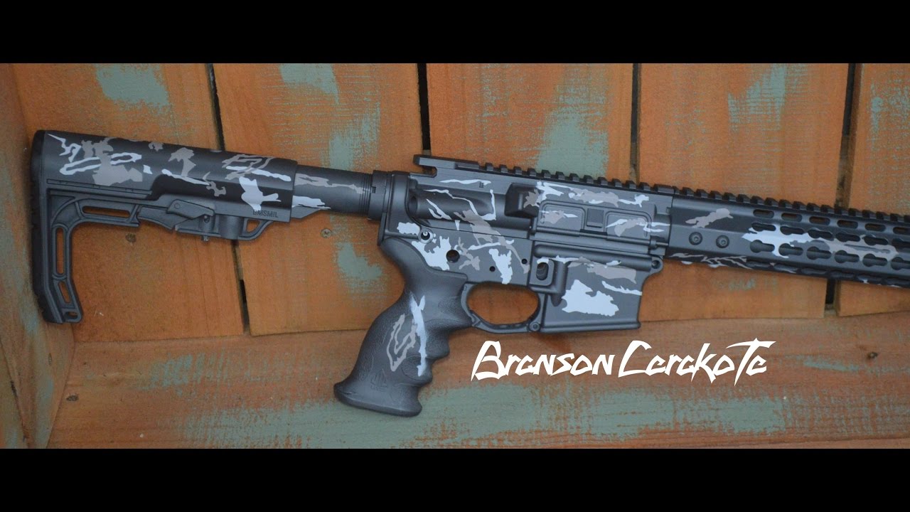 Grave Digger Camo Stencil Video for Cerakote | Cerakote Tips | Branson Cerakote