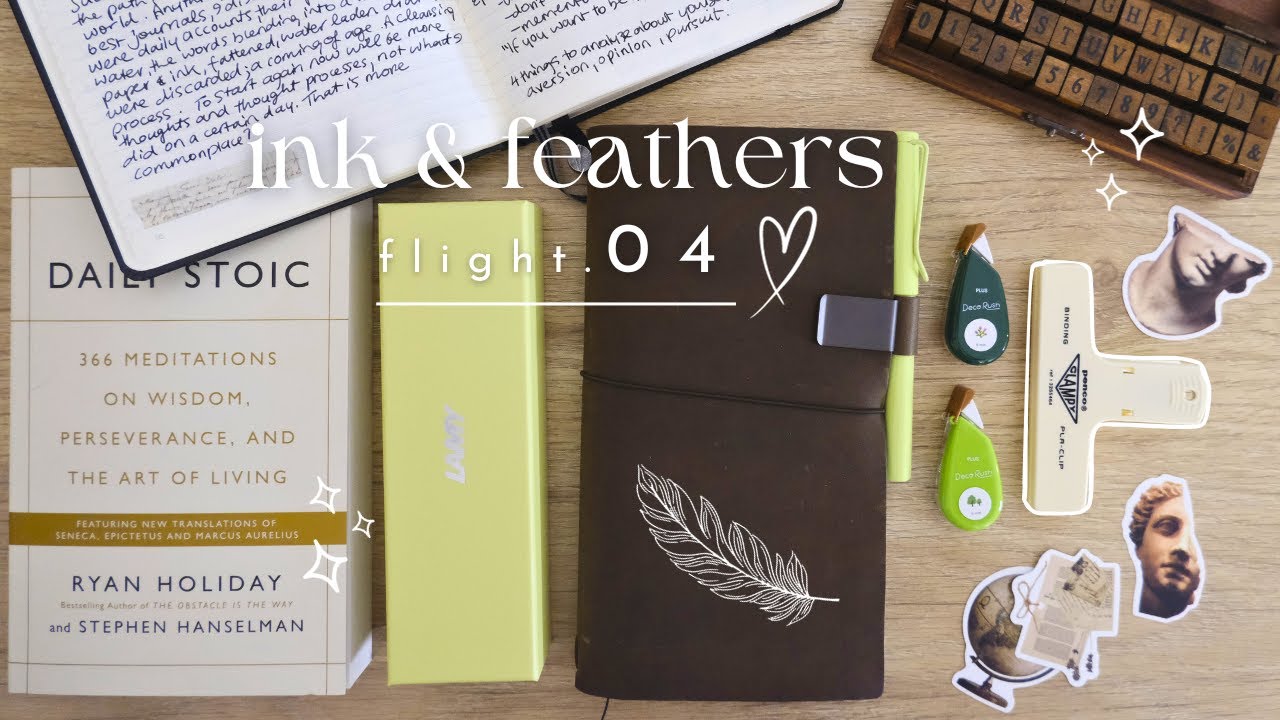 video diaries.04 | traveler's notebook unboxing + setup, lamy fountain pen, silent vlog
