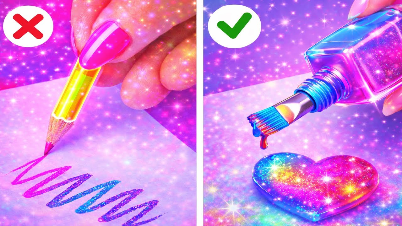 🎨IDEAS DE ARTE PARA MENTES CREATIVAS 🤯✨Proyectos Inspiradores, Trucos Coloridos de HAZLO TÚ MISMO
