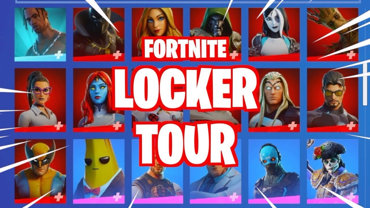 My Fortnite locker tour