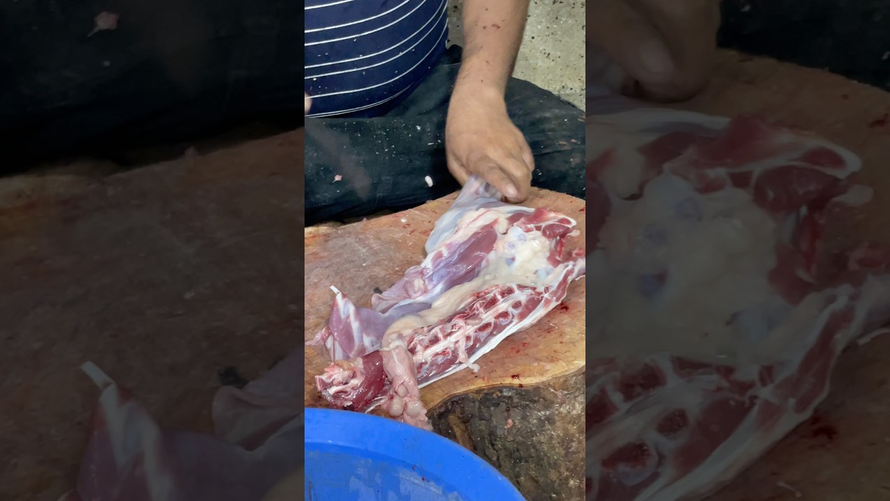 Goat Processing | Butchers | Meat Cutting - How to Cut #historicalcuisine #meatindustry #partyfood