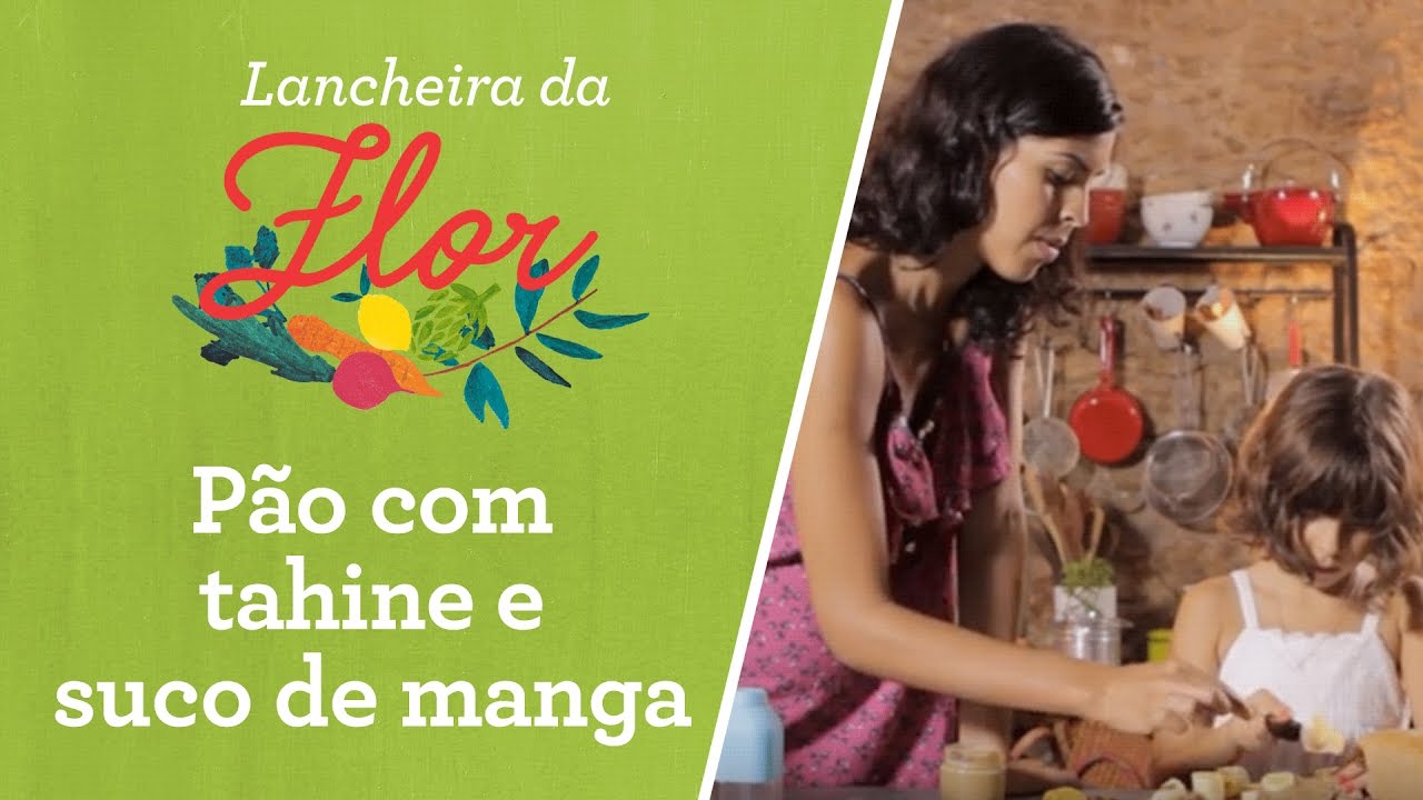 Lancheira saudável: Pão com tahine e suco de manga | Bela Gil
