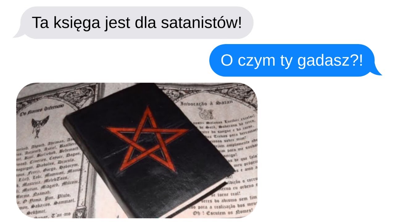 Znalazł księgę kultu satanistycznego..