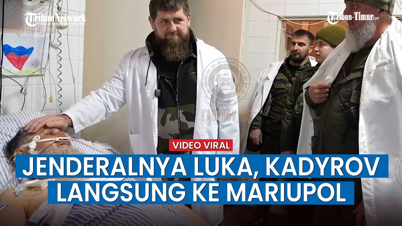 Jenderal Chechnya Ruslan Geremeev Terluka saat Perang, Dijenguk Ramzan Kadyrov di Mariupol