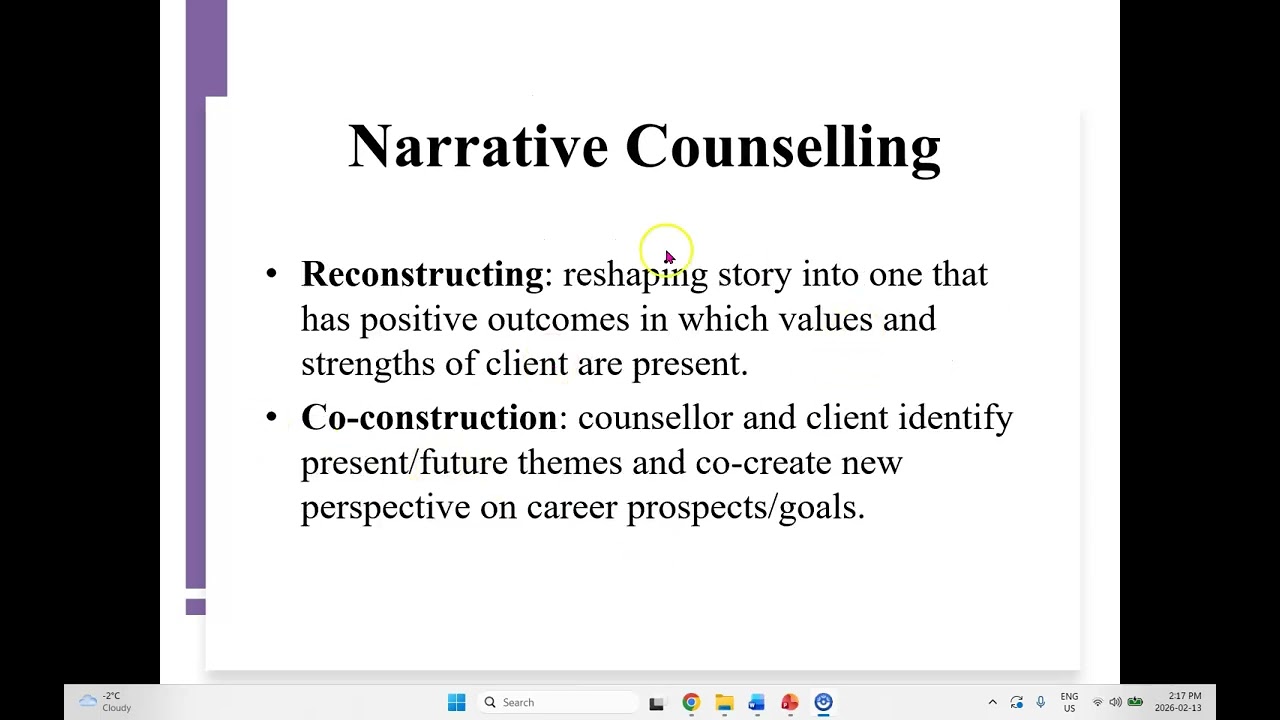 Theories in Career Development Week 7 Lecture