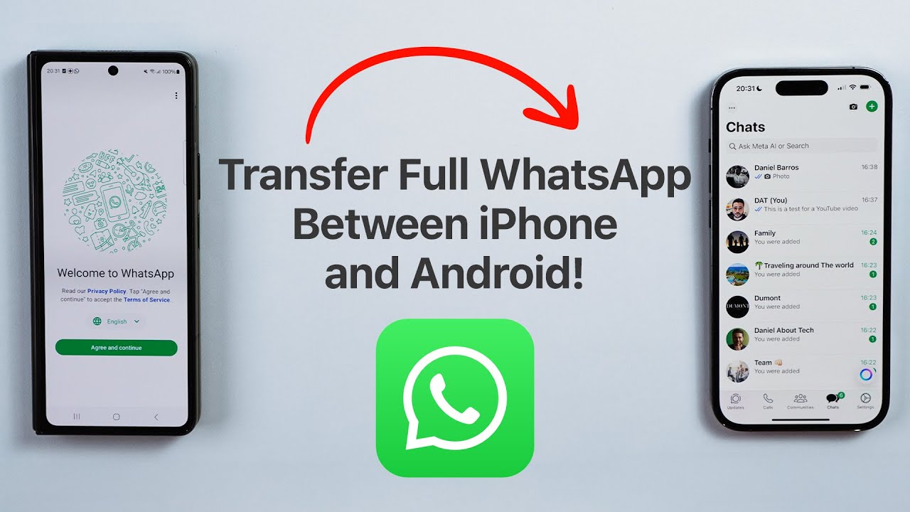 How To Transfer All WhatsApp Data Between iPhone and Android!