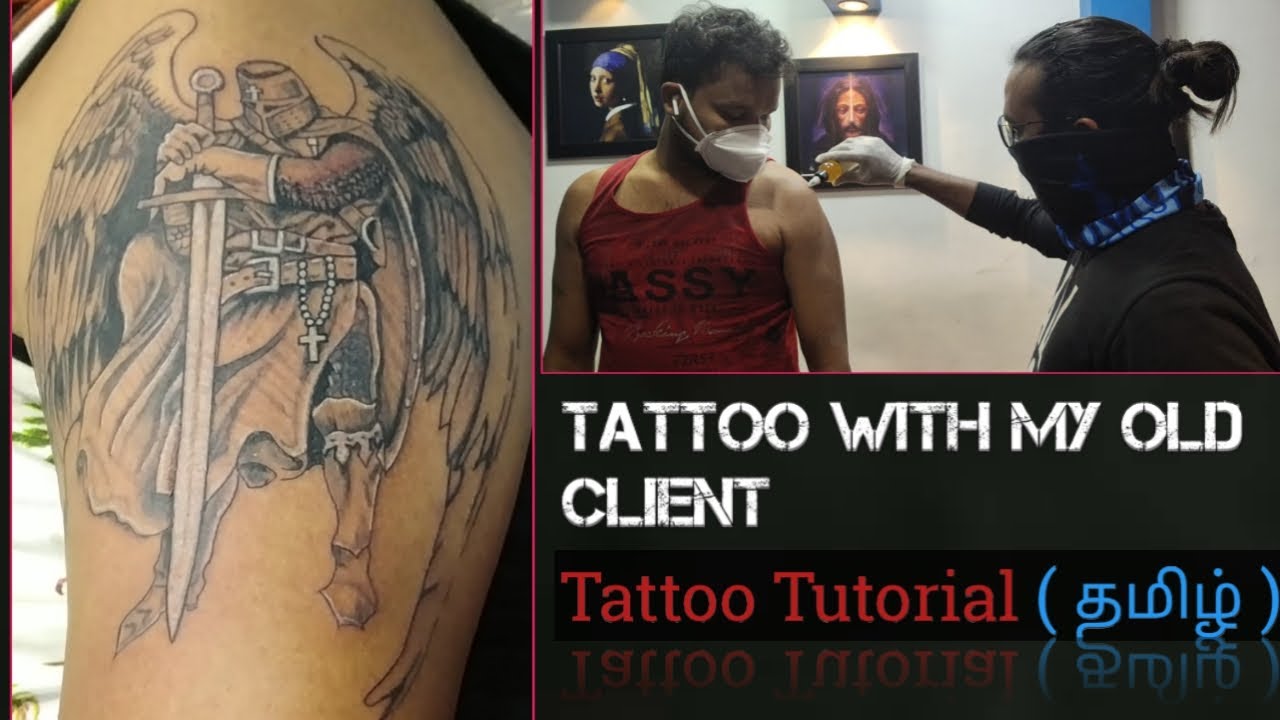 Tattoo With My Old Client | Tattoo Tutorial Tamil | Tattoo Vlog | Lesson - 19.