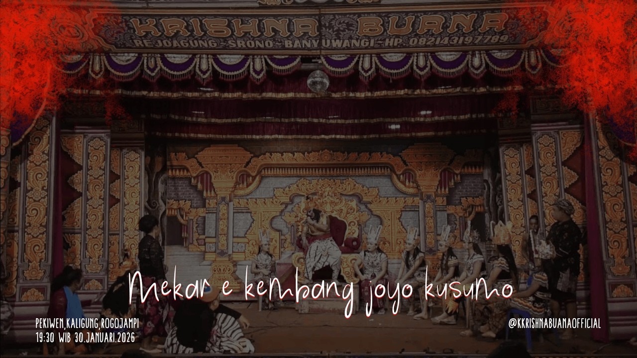 Janger KRISHNA BUANA |Mekar e Kembang Cangkok Joyo Kusumo (LIVE.Pekiwen -Rogojampi).