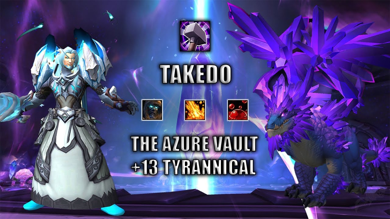 Ret Paladin M+ Season 4 Dragonflight | +13 The Azure Vault | Tyrannical