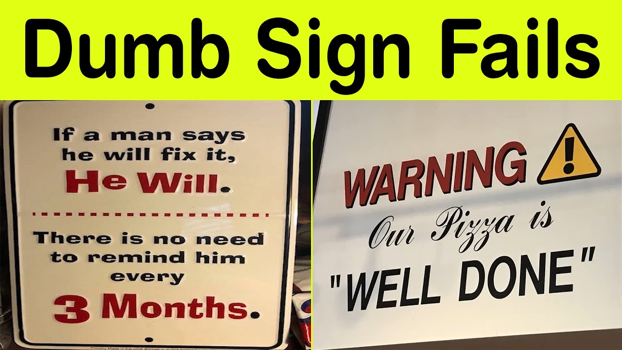 Dumb Sign Fails So Bad They’re Actually Hilarious – You Can’t Make This Up! || Happy Panda