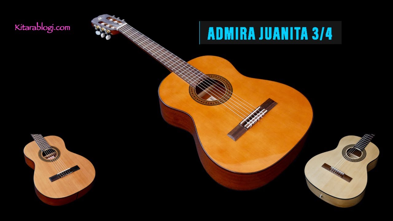 Three 3/4 size classical guitars – Admira, Kala + Ortega – Rockway 2024