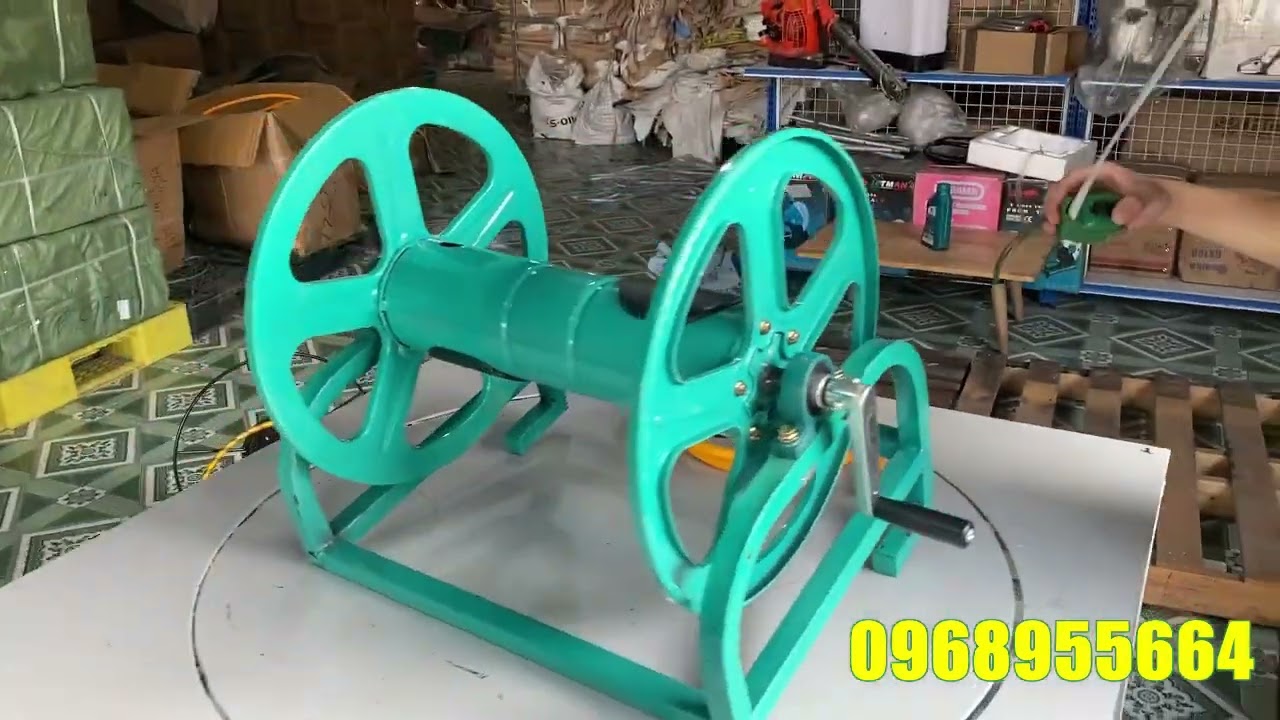 Rulo cuốn dây đóng bi cực kì chắc chắn, cuốn 200m dây thoải mái