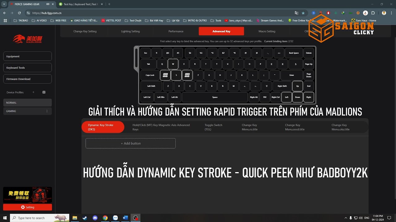 Hướng Dẫn Setting Rapid trigger Cho Phím MADLIONS Và Cách Set Quick Peek Như Badboyy2K