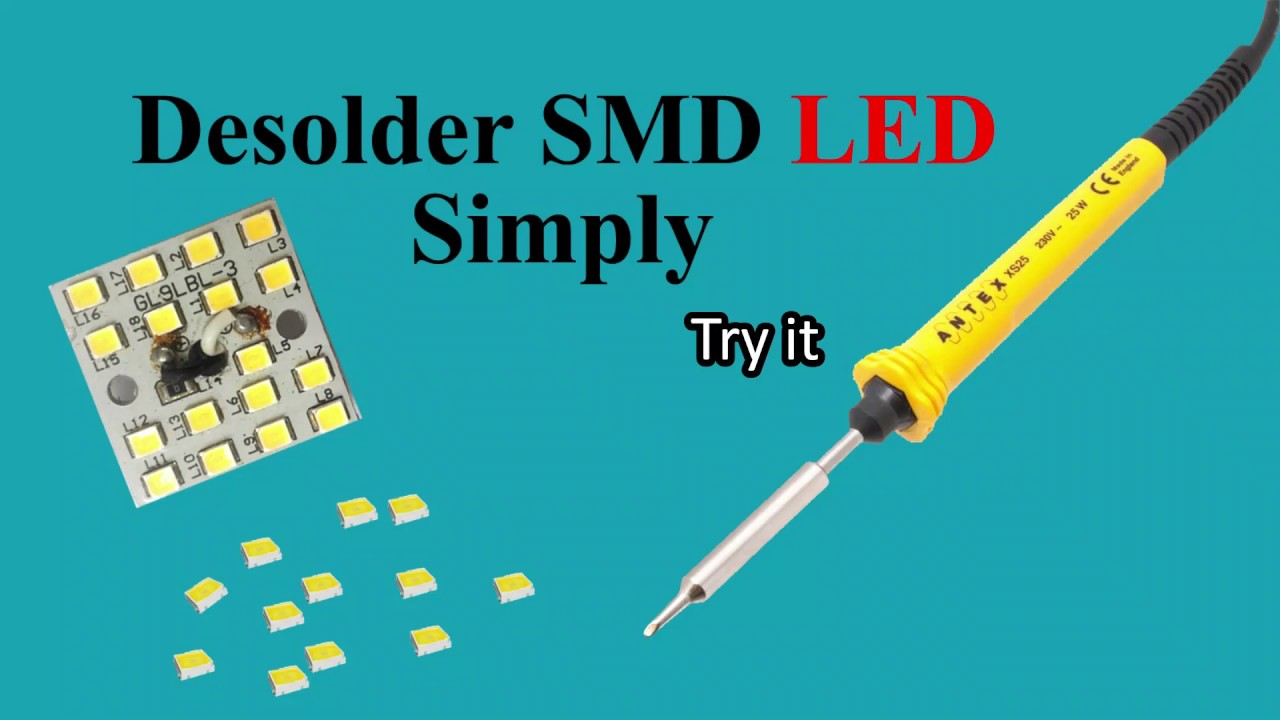 Desoldering SMD LED