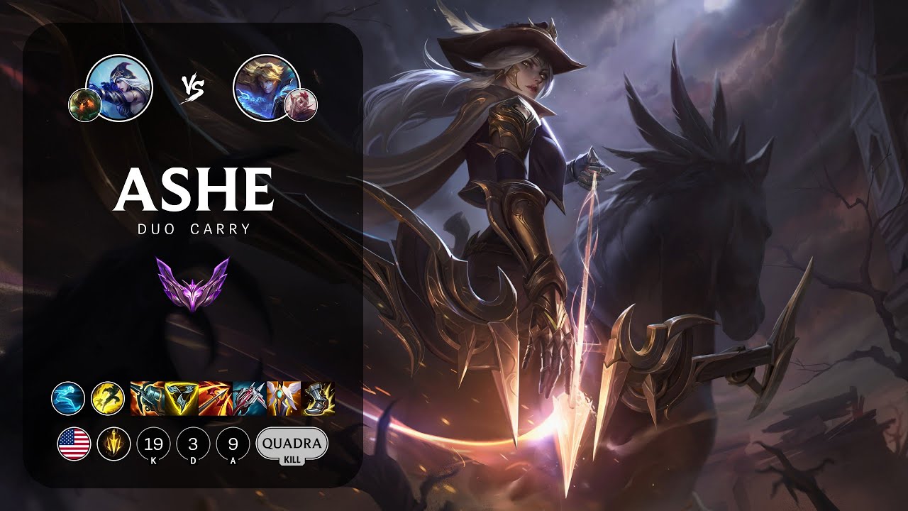 Ashe ADC vs Ezreal - NA Master Patch 13.22
