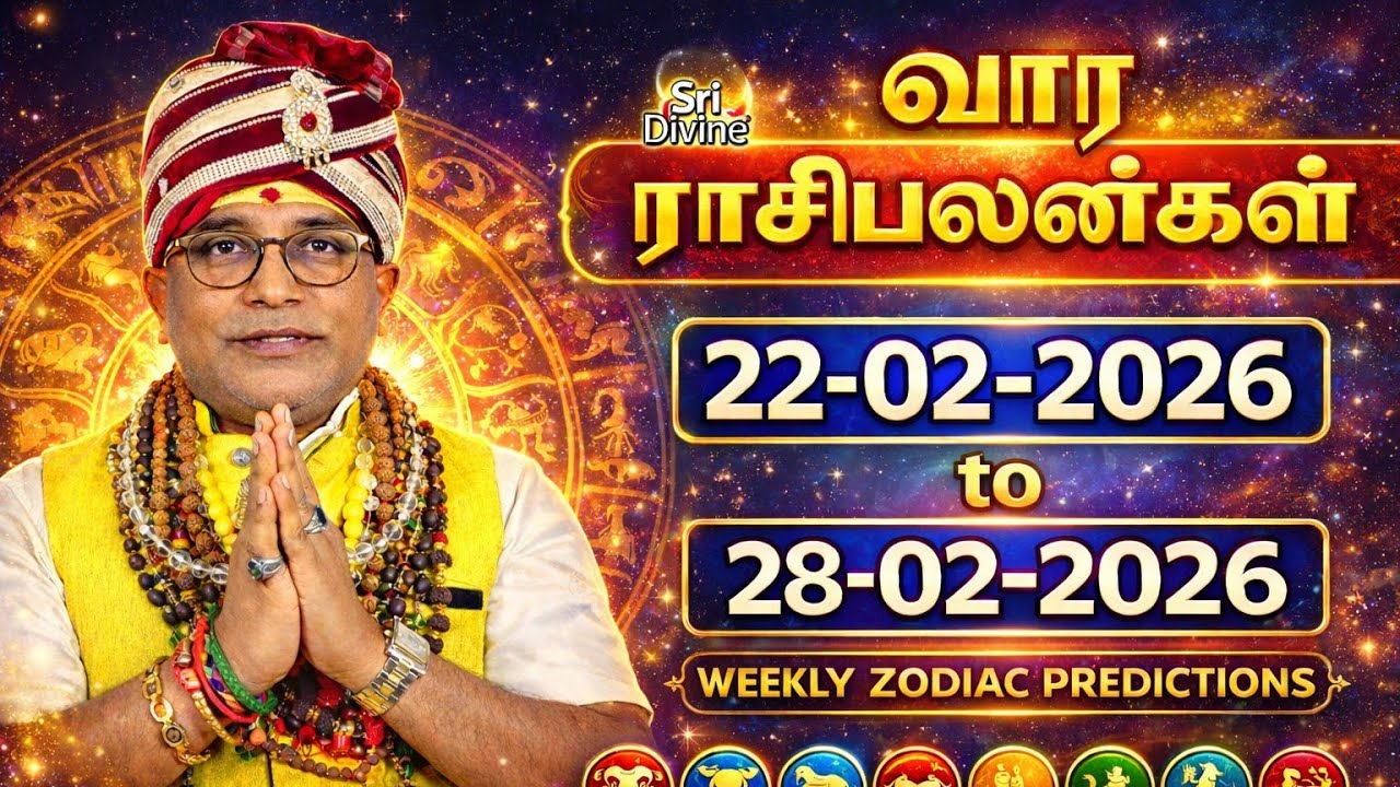 Weekly Rasi Palan Feb 21 to Feb 28 2026 #வார ராசிபலன் #Weekly Horoscope #Vaara&rasipalan