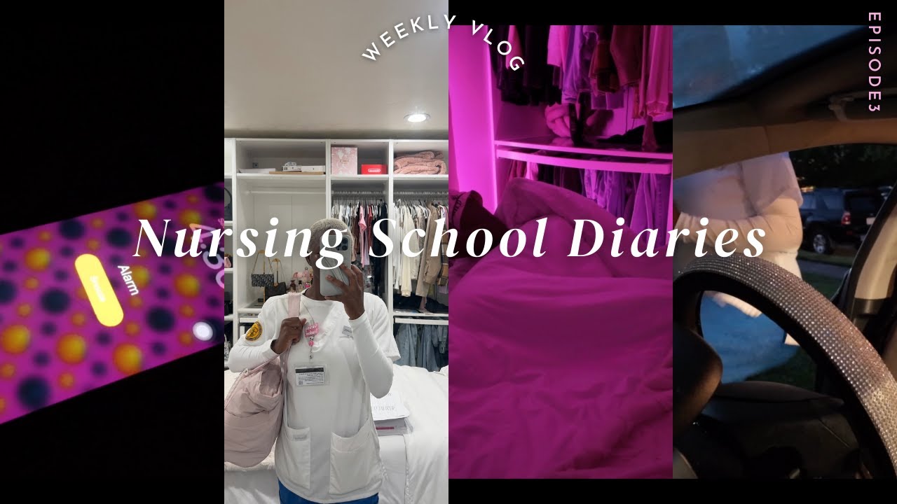 NURSING SCHOOL DIARIES EP 3 🩺 : GRWM for 4:30 AM clinical ♡