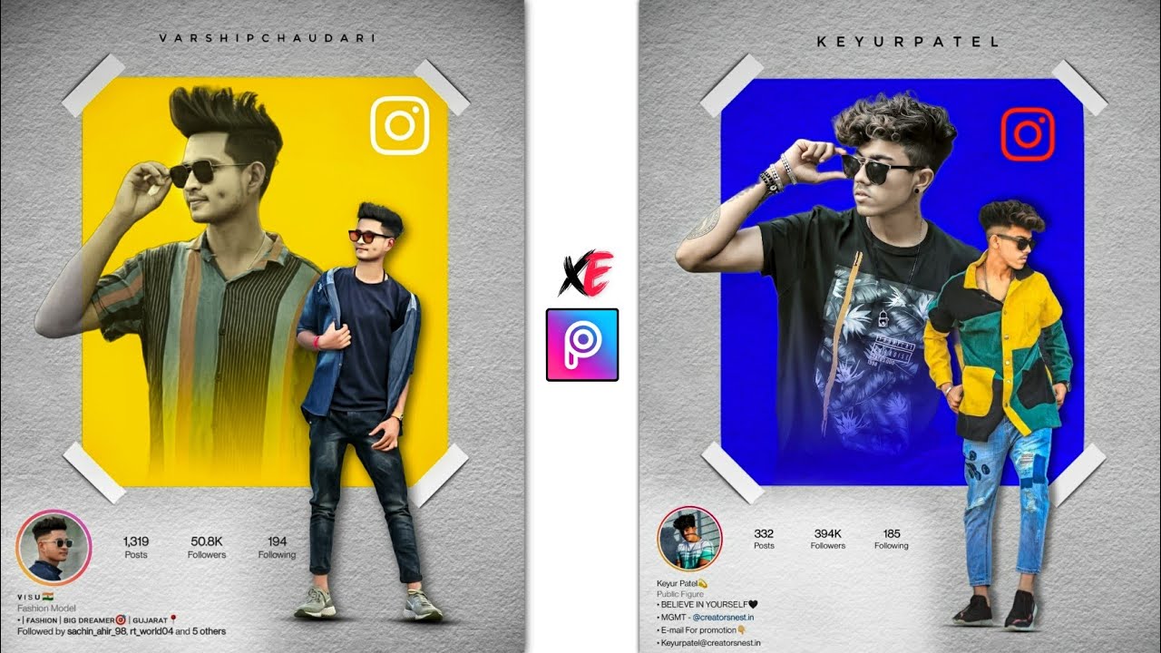instagram Creative Dual Photo Editing ||  Picsart Editing New Style - Xyaa Edits 🔥