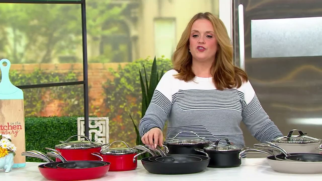 Cook's Essentials 7-Piece Forged Aluminum Cookware Set on QVC