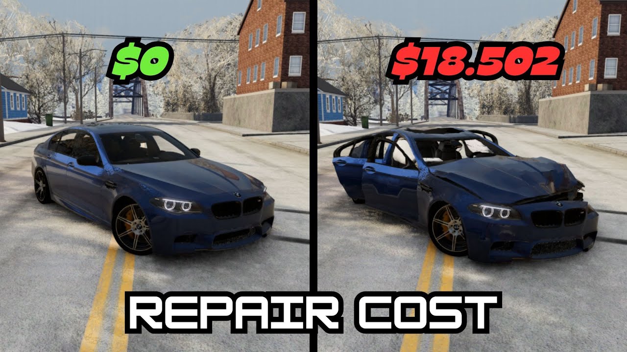 Realistic Repair Cost Crashes [Ep. 1] | BeamNG.Drive