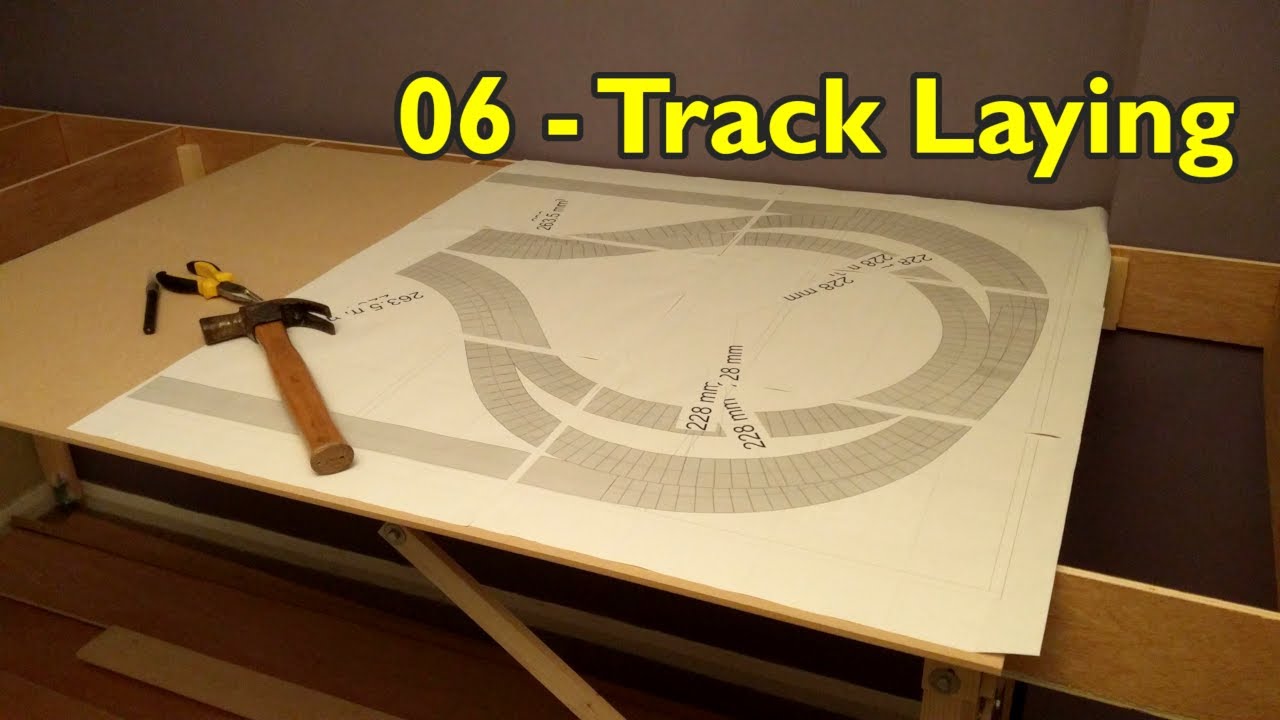 06 Track laying | laying n scale cork roadbed