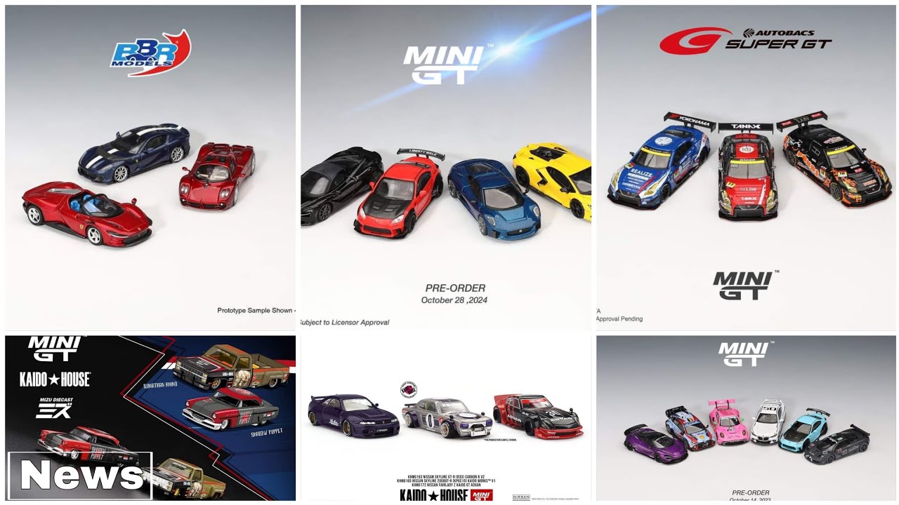 Mini GT 十月 2024 Pre Order List McLaren 720S LB★Works Purple| 迷你GT | ミニGT | KaidoHouse Nissan Z Advan