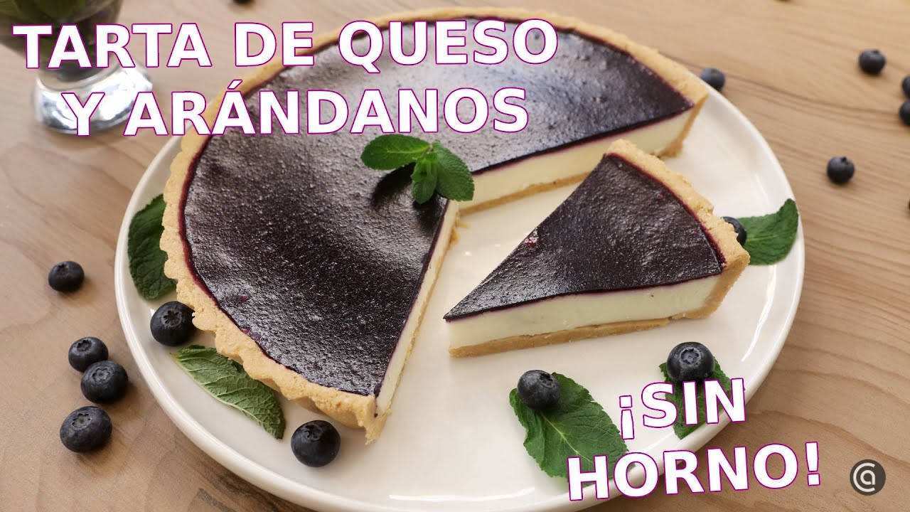 TARTA de QUESO y ARÁNDANOS ¡SIN HORNO! //​ Cocina Abierta