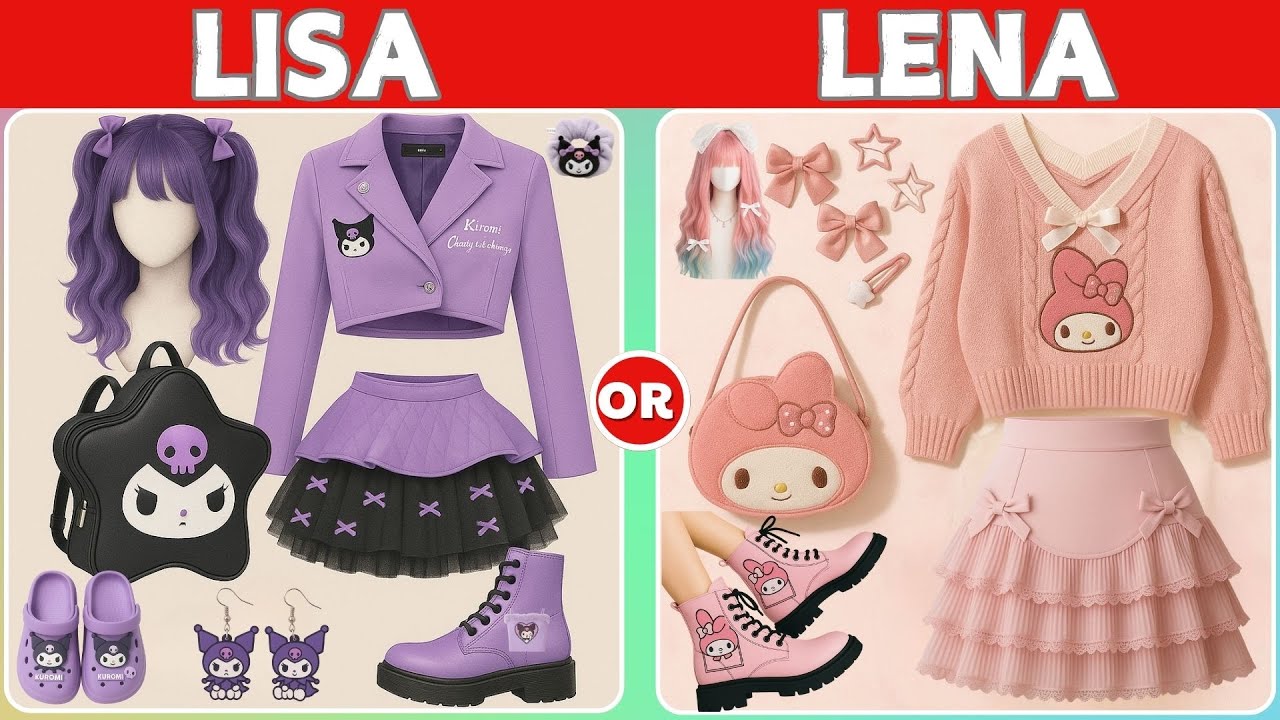 Lisa or Lena🔥🔥🔥Purple or Pink #lisaandlena #viral #cute #trending