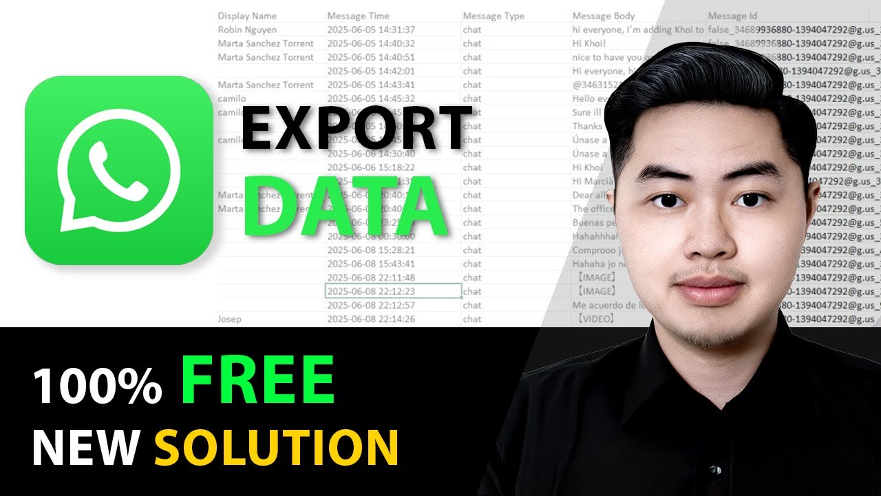 How to export Whatsapp chat 100% free (2025) - New Solution