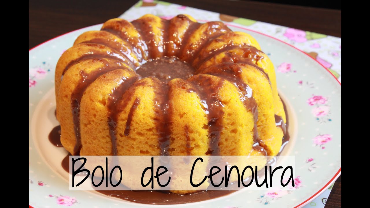 Bolo de Cenoura com Cobertura de Brigadeiro - Brincando de Ana Maria