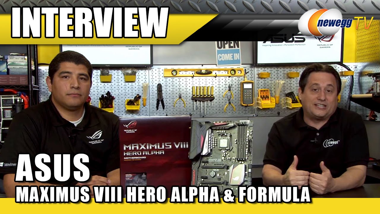 ASUS ROG MAXIMUS VIII HERO ALPHA & FORMULA Z170 Motherboard Interview - Newegg TV