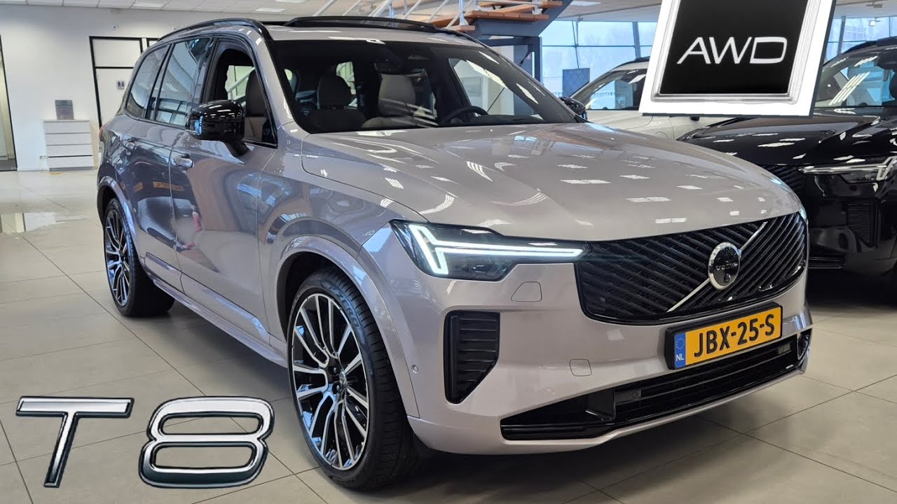 Volvo XC90 T8 455PK AWD Ultra Dark | Aurora Silver 
