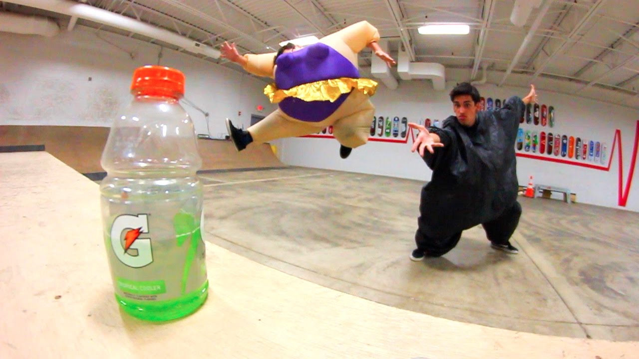 ULTIMATE FAT SUIT BOTTLE FLIPPING!