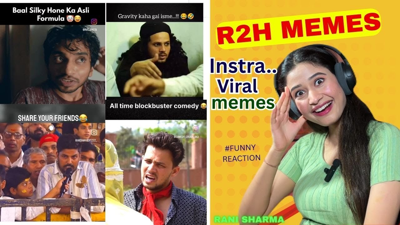 R2H New Upload Reaction 😭😂 | r2h new instra viral reels | RANI SHARMA | funny reaction #r2h