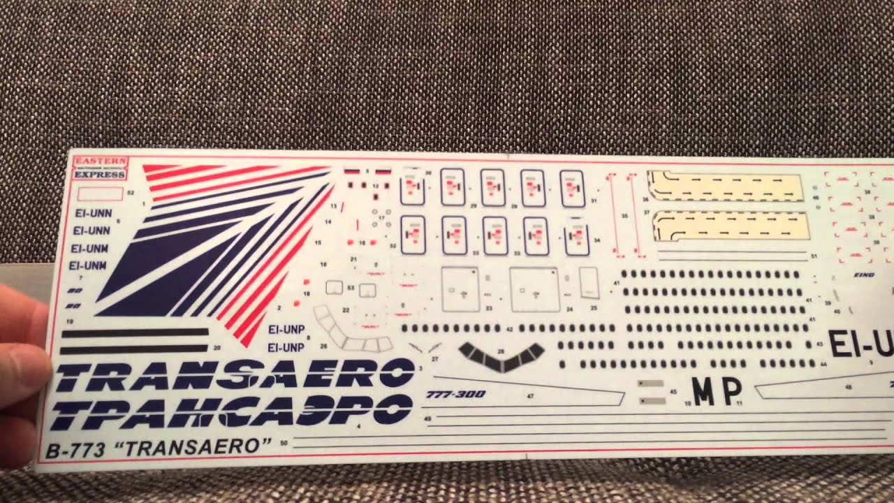 Boeing 777-300 обзор модели 1:144 Eastern express B773
