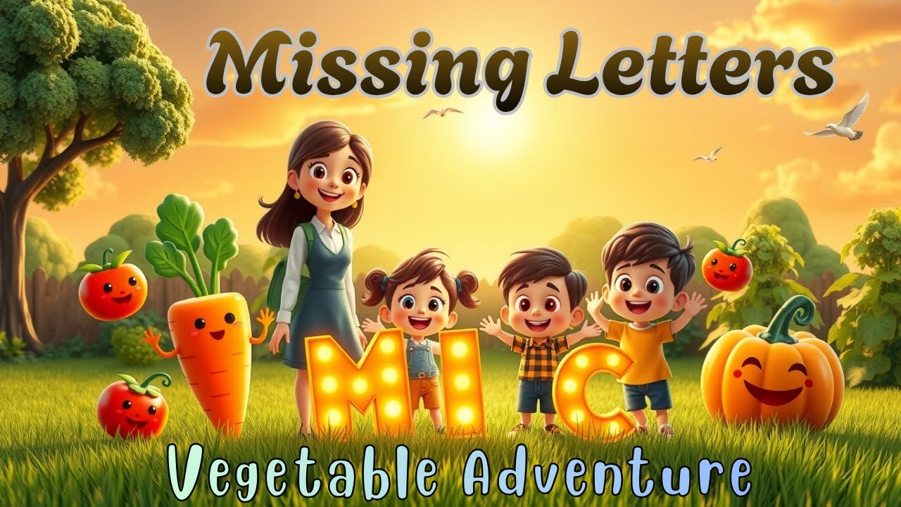 Missing Letters – Vegetable Adventure | Fun Spelling Game for Kids
